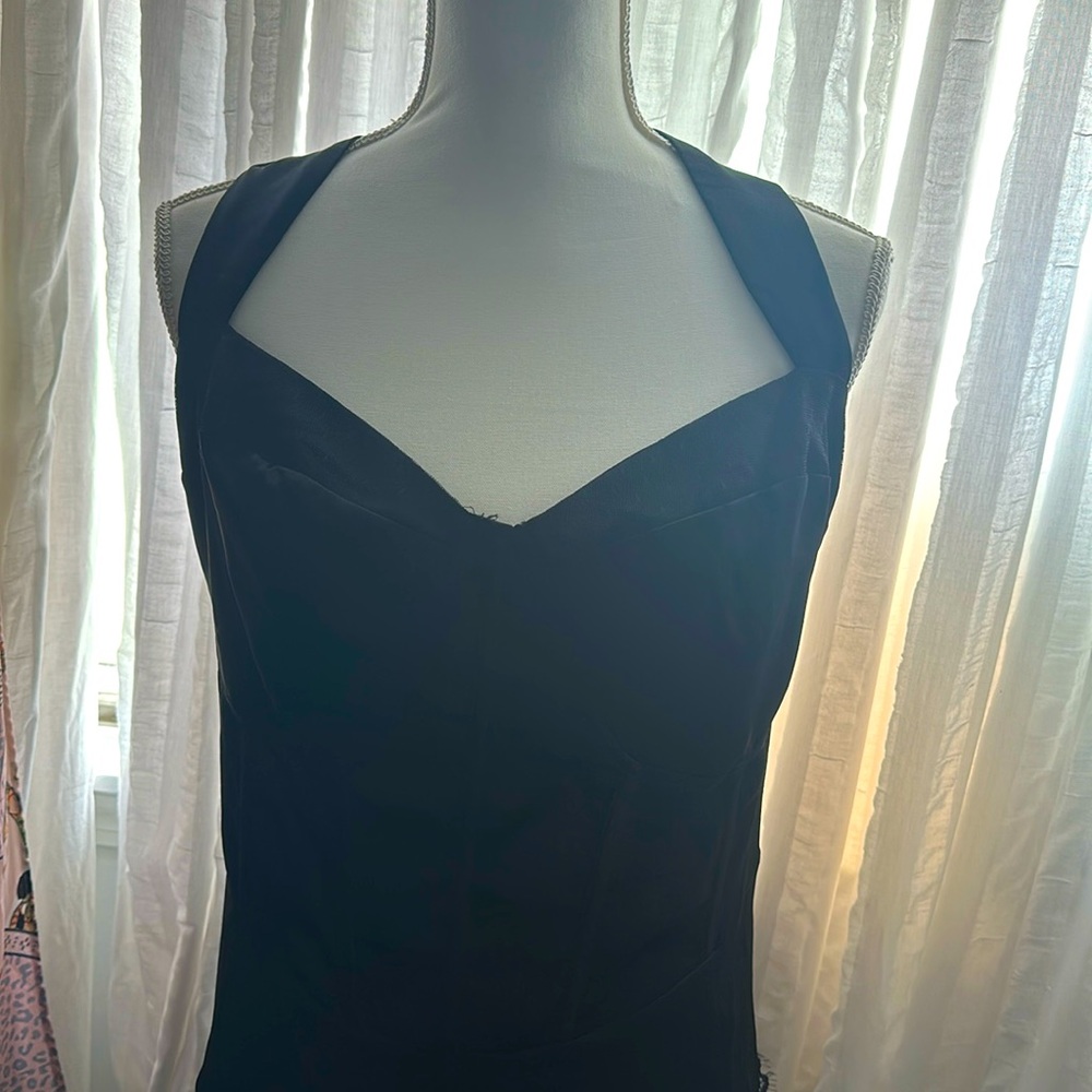 gothic silk dress gorgeous side slit that is lace